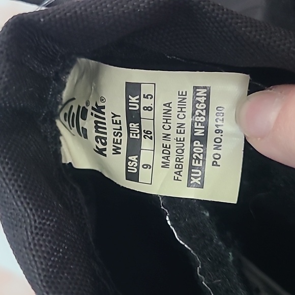 NWOT Kamik Wesley Black Snow Boots Toddler Sz 9 - Picture 9 of 9